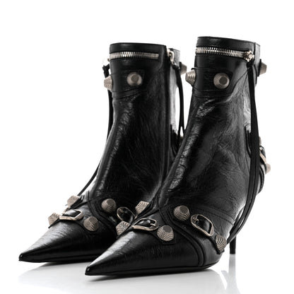 Balenciaga Agneau Arena Cagole 70mm Ankle Boots 40 Black 3 of 9