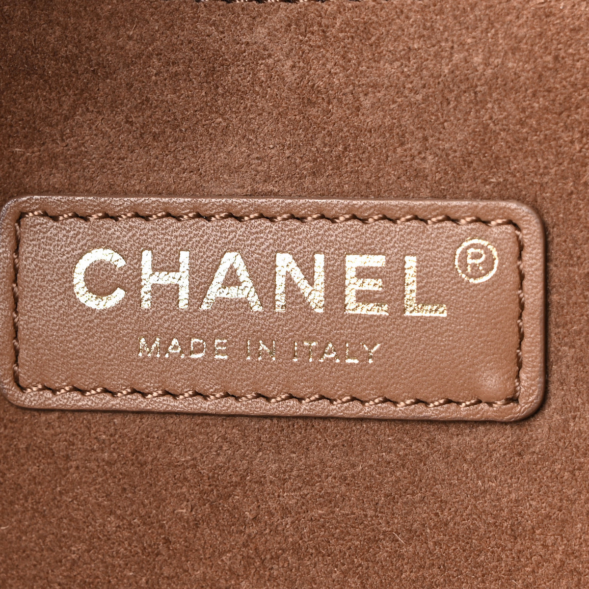 Grained Calfskin Maxi Shopping Bag Brown