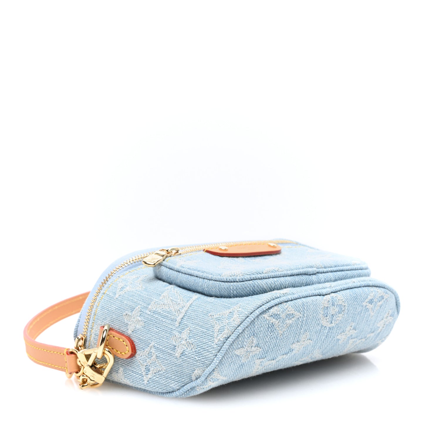 Monogram Denim Mini Bumbag Sky Blue