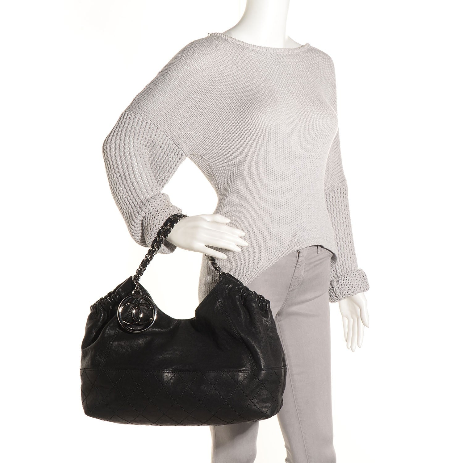 Chanel Calfskin Baby Coco Cabas Black 2 of 8