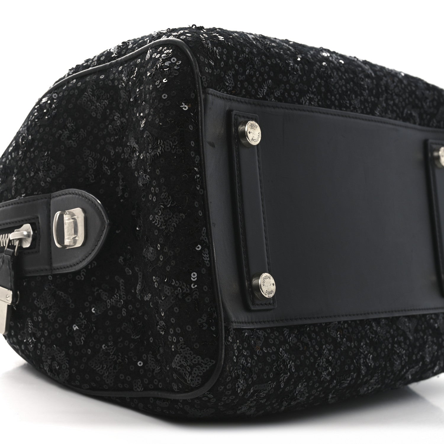 Louis Vuitton Sequin Monogram Sunshine Express Speedy Black 8 of 9