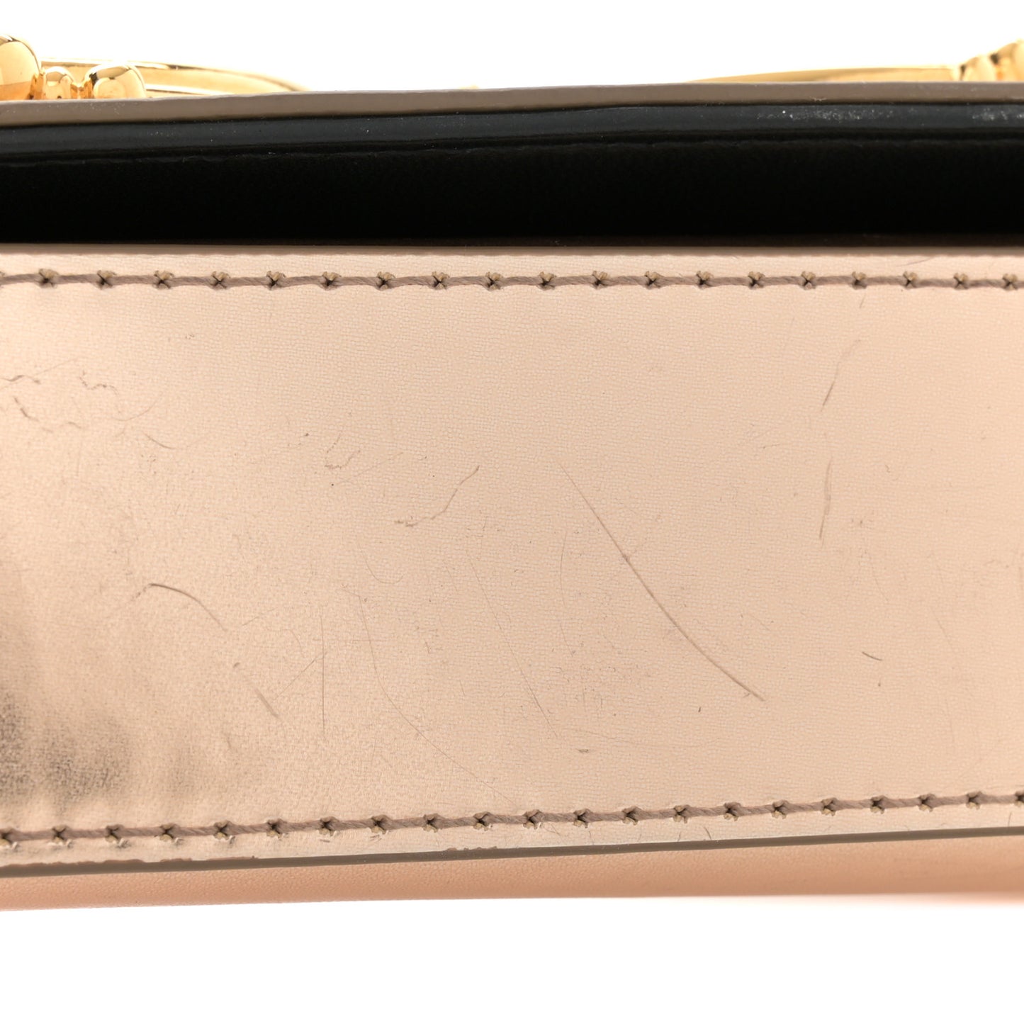 Metallic Nappa Mini DG Girls Shoulder Bag Pink