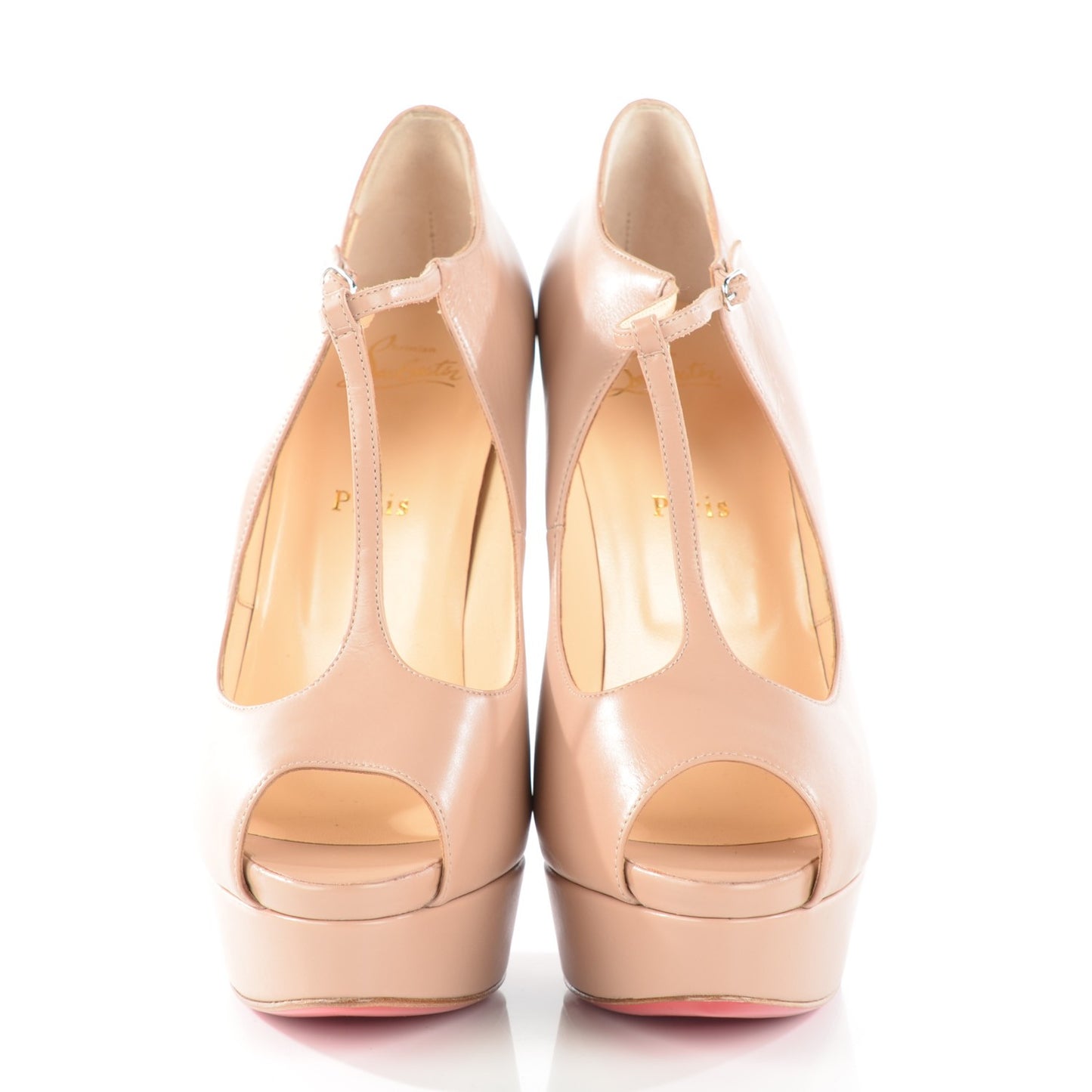 Calfskin Altapoppins 150 Pumps 41.5 Nude