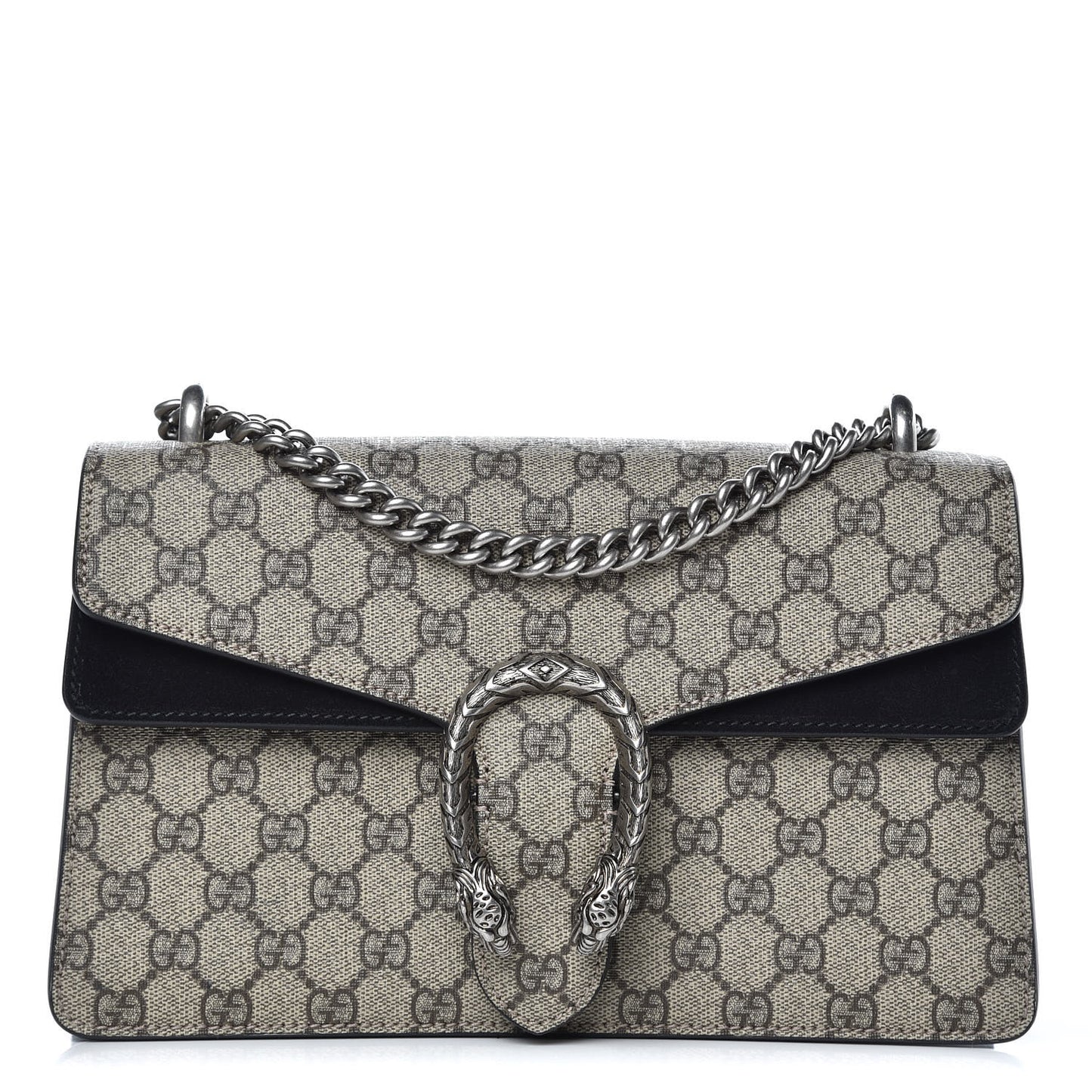GG Supreme Monogram Small Dionysus Shoulder Bag Black