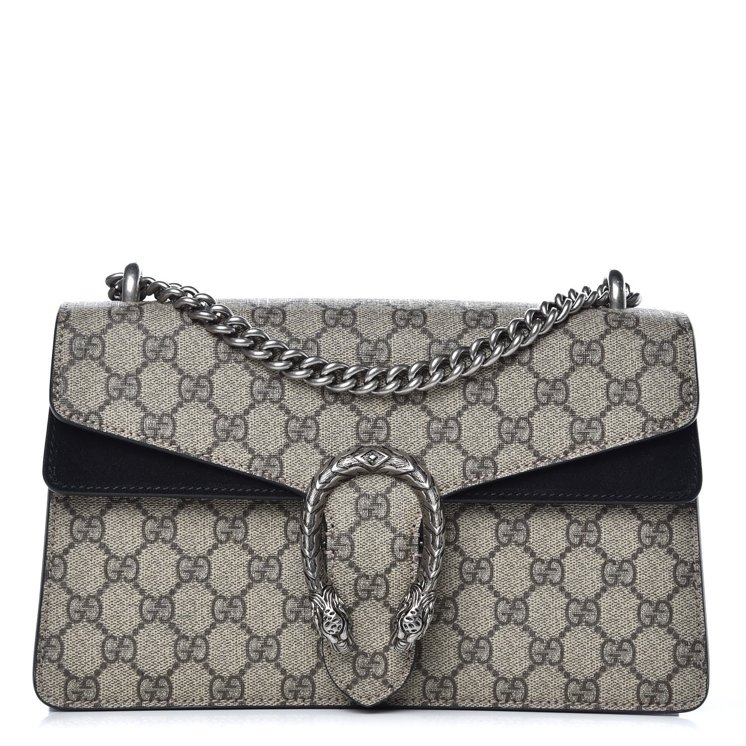 Gucci GG Supreme Monogram Small Dionysus Shoulder Bag Black 1 of 10