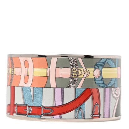 Hermes Enamel Printed Extra Wide Bracelet 65 3 of 6