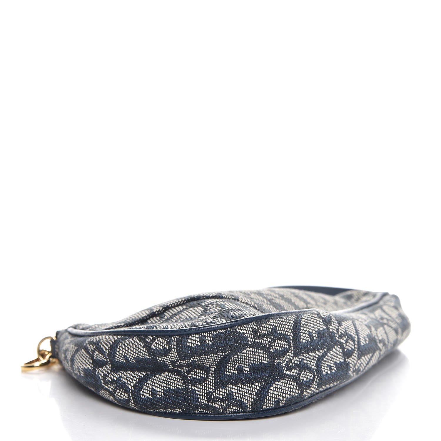 Christian Dior Monogram Mini Saddle Pochette Navy 4 of 7