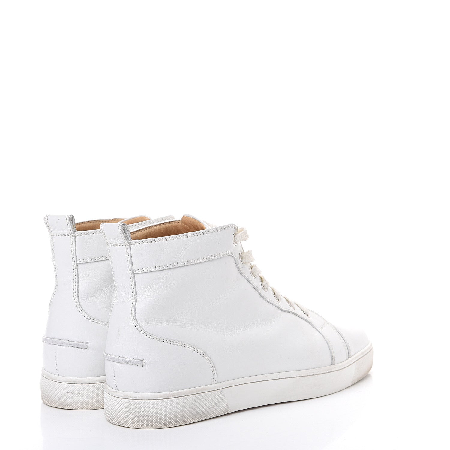 Christian Louboutin Calfskin Mens Louis Flat Sneakers 41.5 White 4 of 14