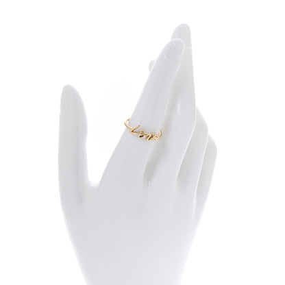 Tiffany 18K Yellow Gold Mini Paloma's Graffiti Love Ring 54 7 2 of 5