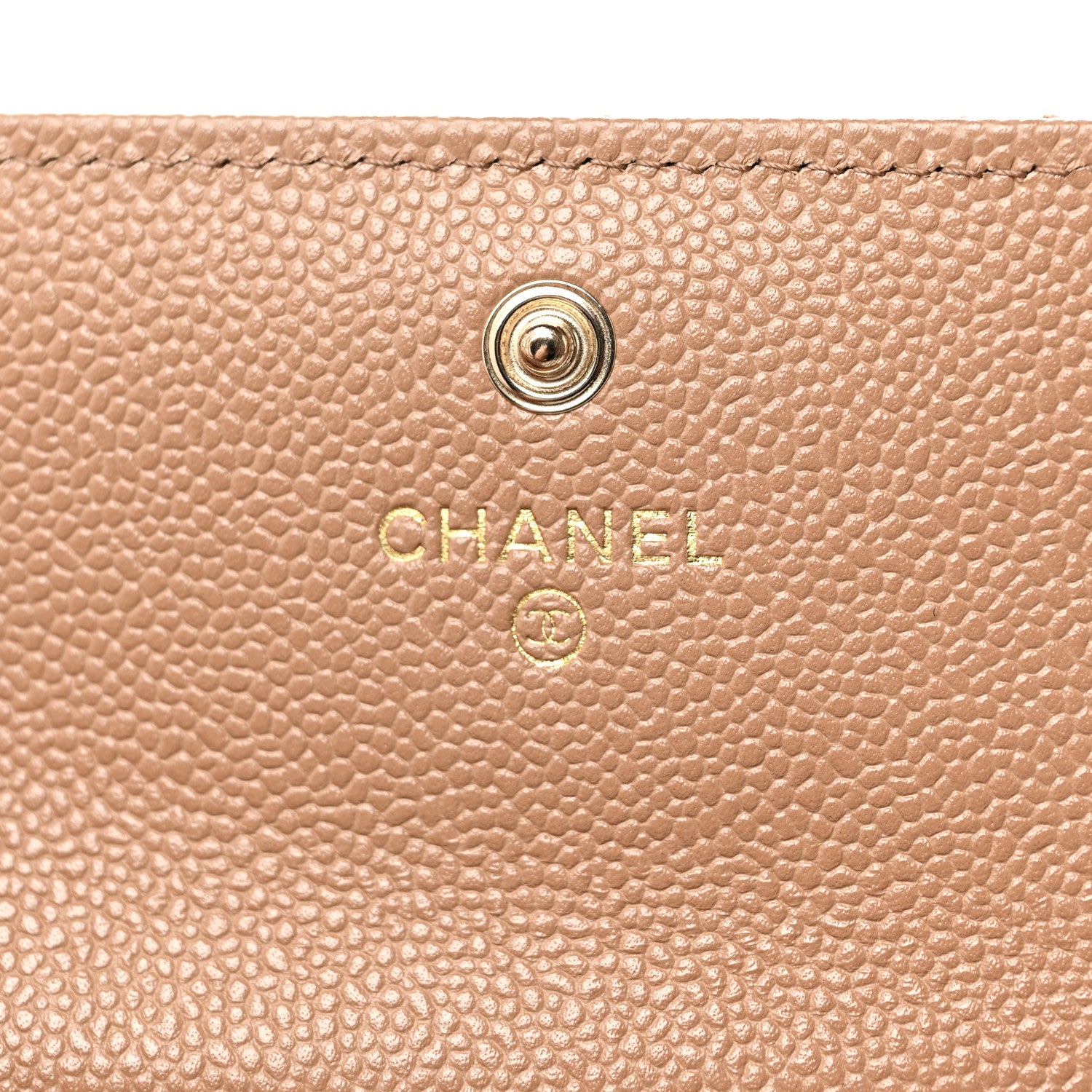 Chanel Caviar Quilted Multi Chain CC Flap Card Holder Beige 6 of 8