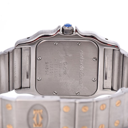Cartier Stainless Steel 18K Yellow Gold 29mm Santos De Galbee Quartz Watch 9 of 10