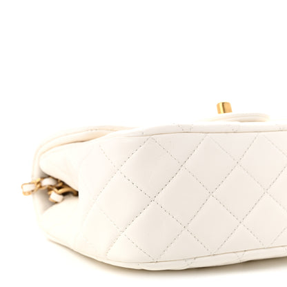 Chanel Lambskin Quilted Mini Pearl Crush Flap White 8 of 10