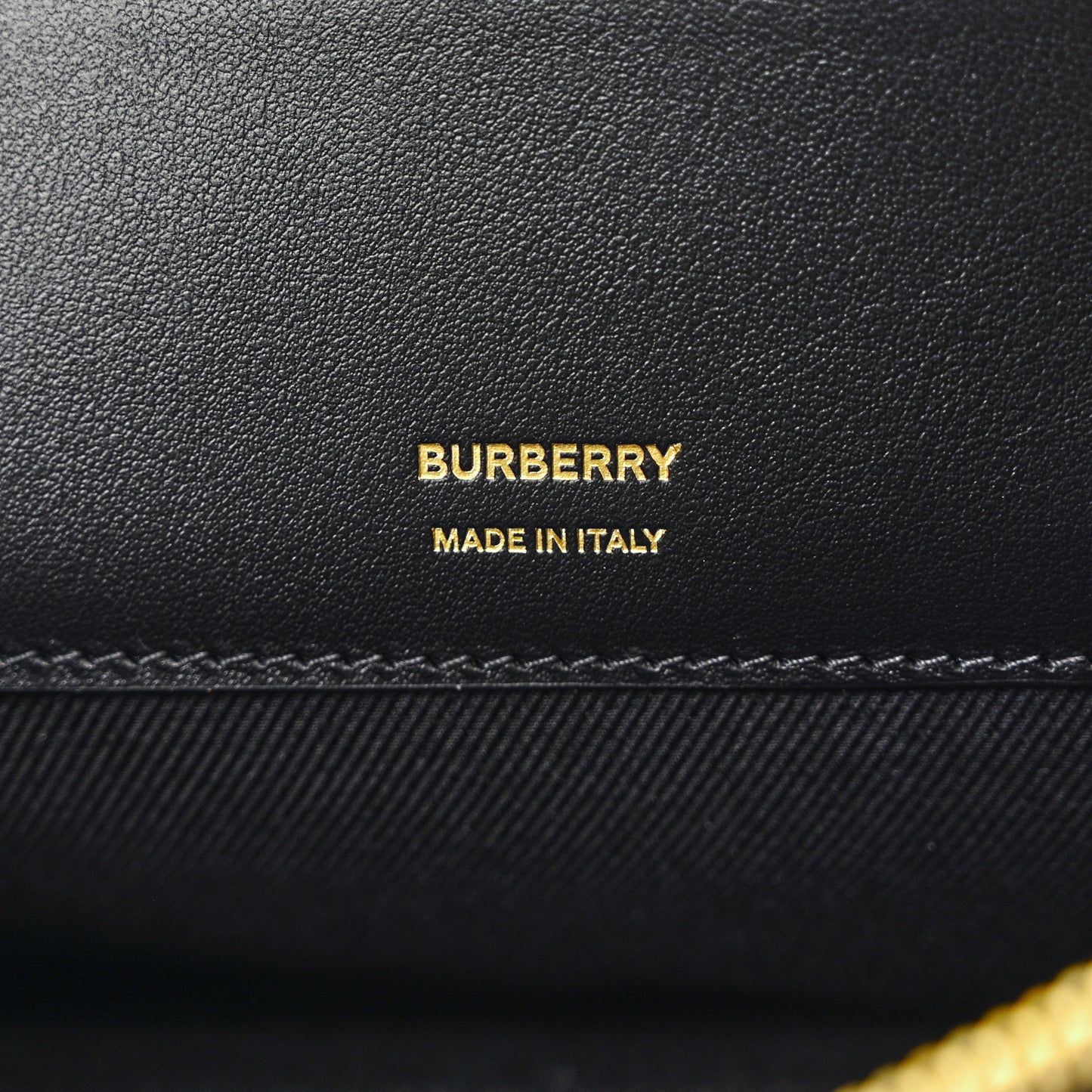 E-Canvas Monogram Stripe Zip Pouch Bridle Brown