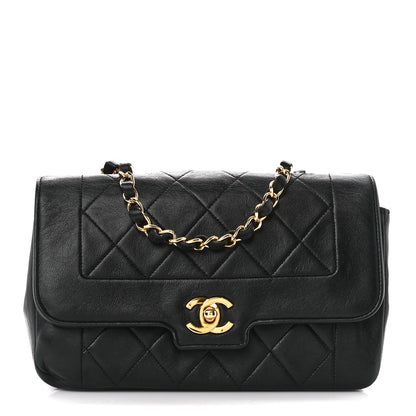 Chanel Lambskin Quilted Small Single Flap Black 1 of 11