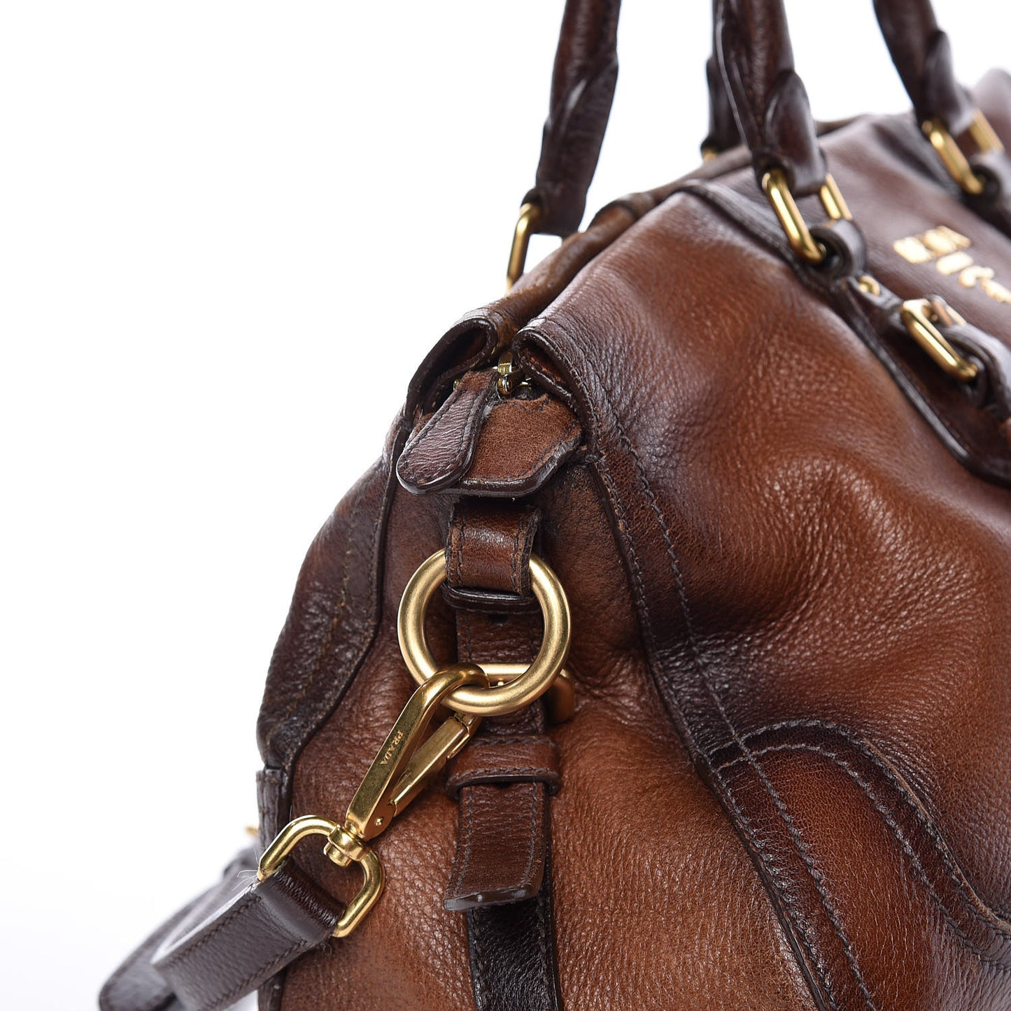 Cervo Antik Shopping Satchel Cacao Sfumato