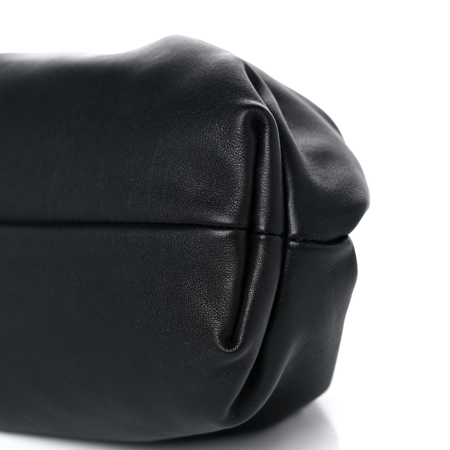 Smooth Butter Calf The Pouch Oversized Clutch Black