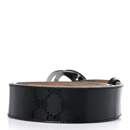 Gucci Imprime Monogram Interlocking G Belt 90 36 Black 2 of 8