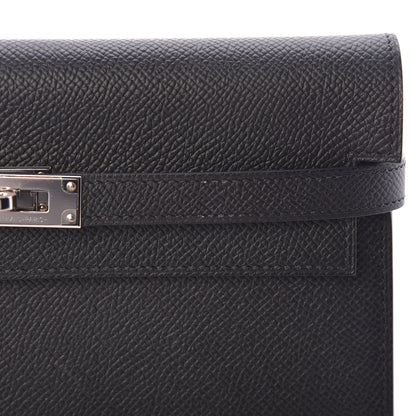 Hermes Epsom Kelly Longue Wallet Black 9 of 10