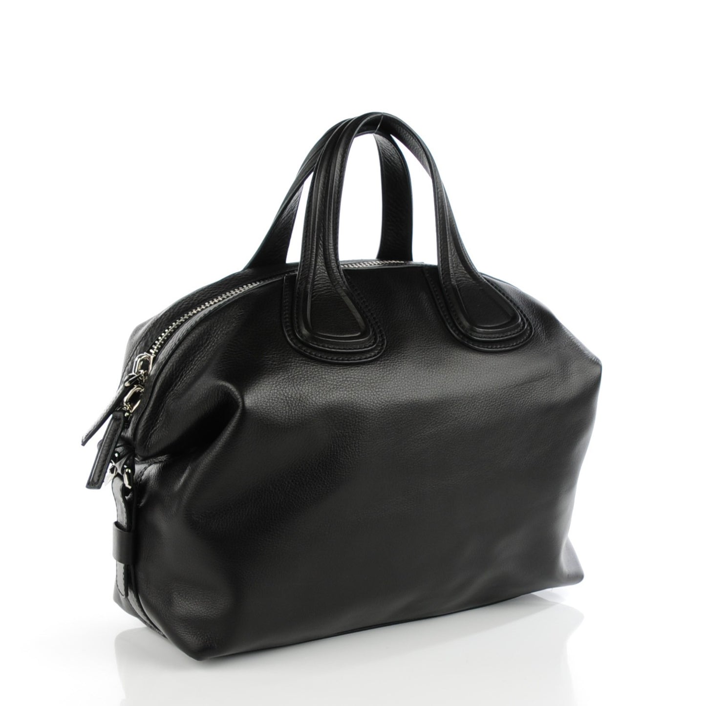 Waxy Grained Calfskin Medium Nightingale Black