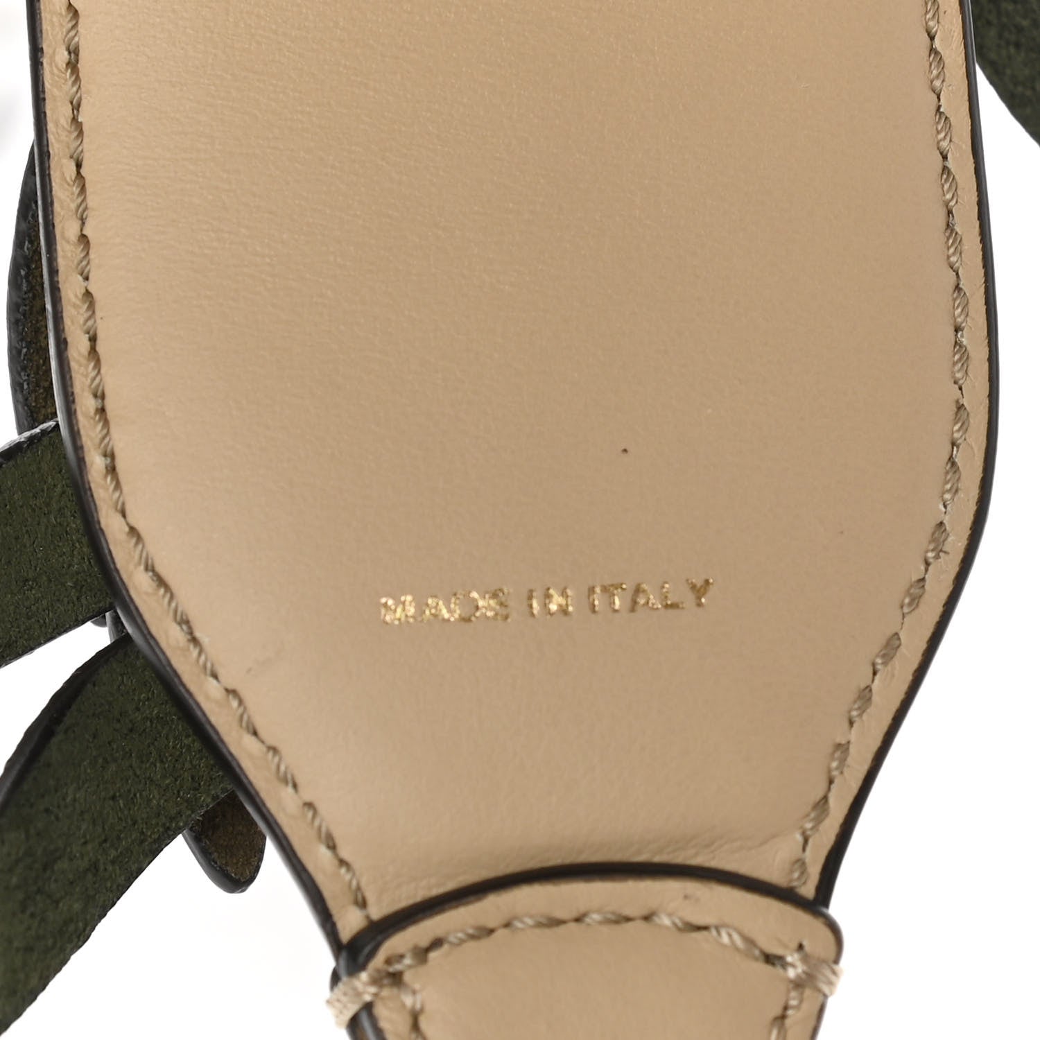 Fendi Calfskin Suede Fringe Strap You Nude 4 of 4