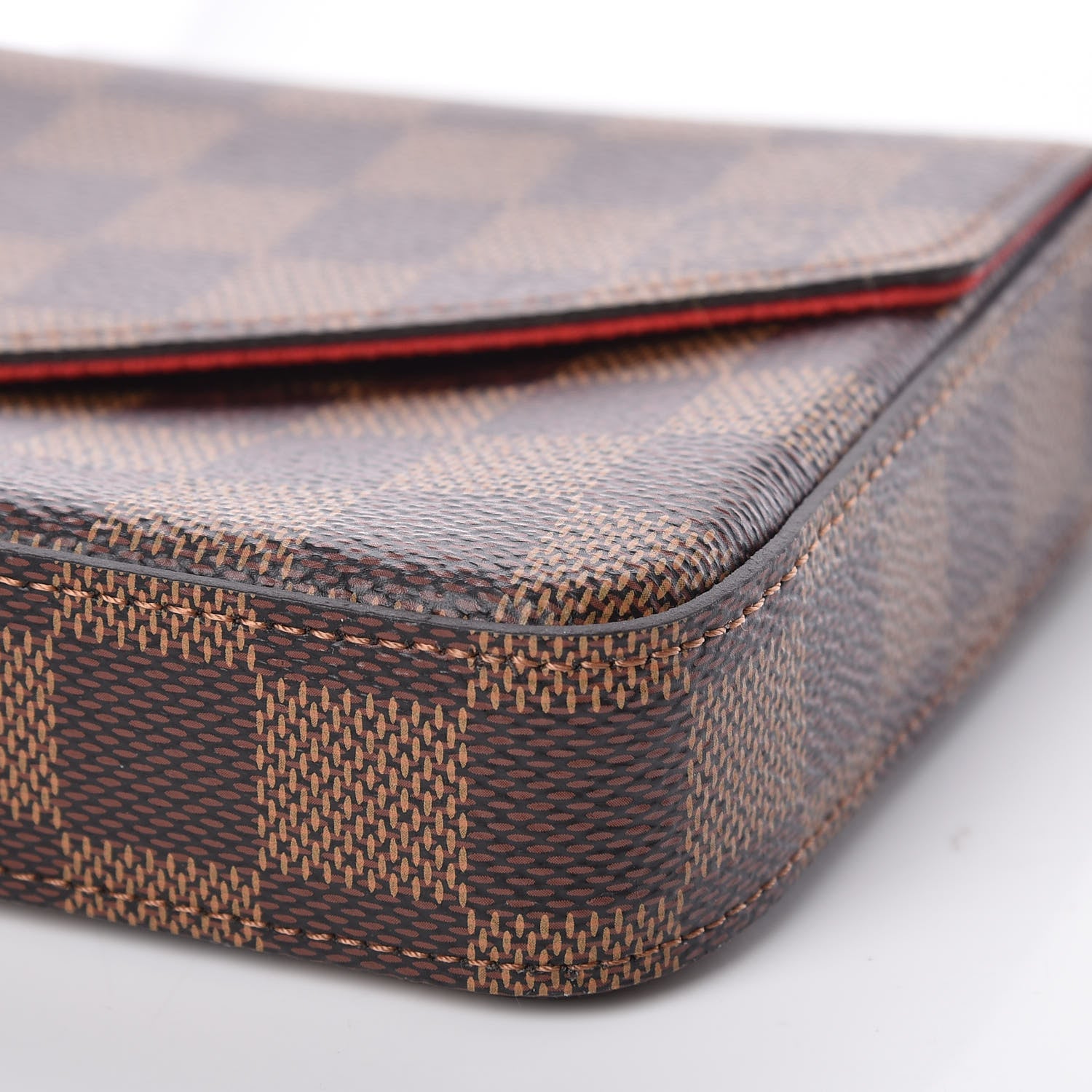 Louis Vuitton Damier Ebene Pochette Felicie Chain Wallet 10 of 10