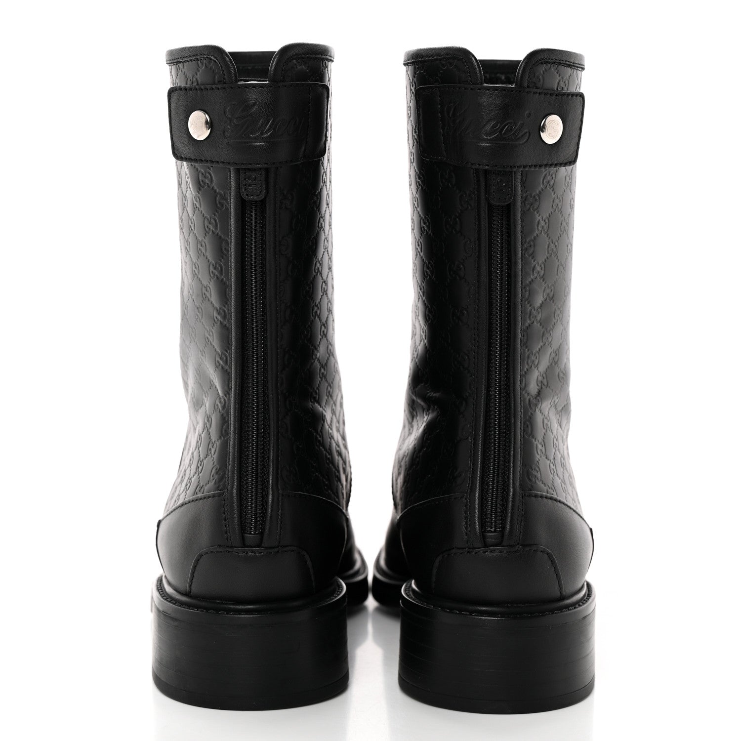 Gucci Soft Microguccissima Zip Boots 37 Black 5 of 13