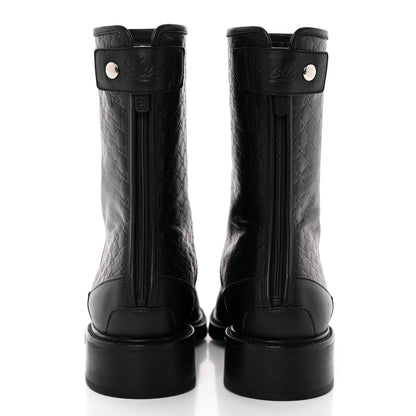 Gucci Soft Microguccissima Zip Boots 37 Black 5 of 13