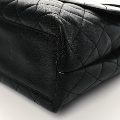 Chanel Caviar Quilted Jumbo Kelly Flap Black 9 of 12