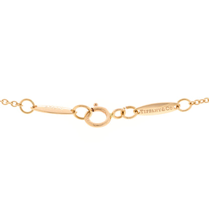 Tiffany 18K Rose Gold Diamond .21ctw Elsa Peretti Diamonds by the Yard Three Station Necklace 4 of 4