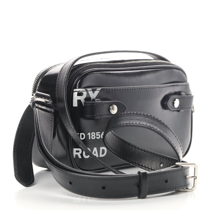 Burberry Coated Canvas Horseferry Print Micro Camera Bag Black 2 of 5