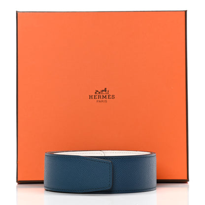 Hermes Epsom 42mm Belt Strap 80 Colvert Blanc White 5 of 5