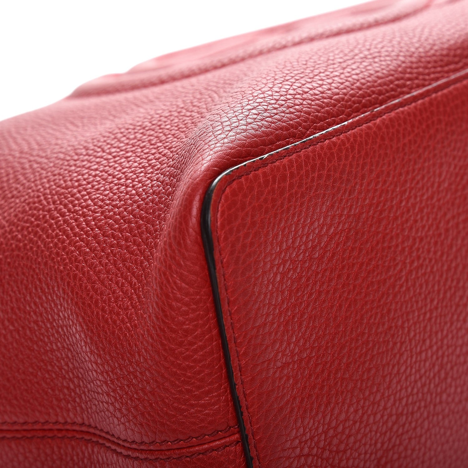 Gucci Pebbled Calfskin Large Soho Hobo Tabasco Red 12 of 12