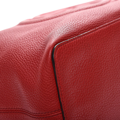 Gucci Pebbled Calfskin Large Soho Hobo Tabasco Red 12 of 12
