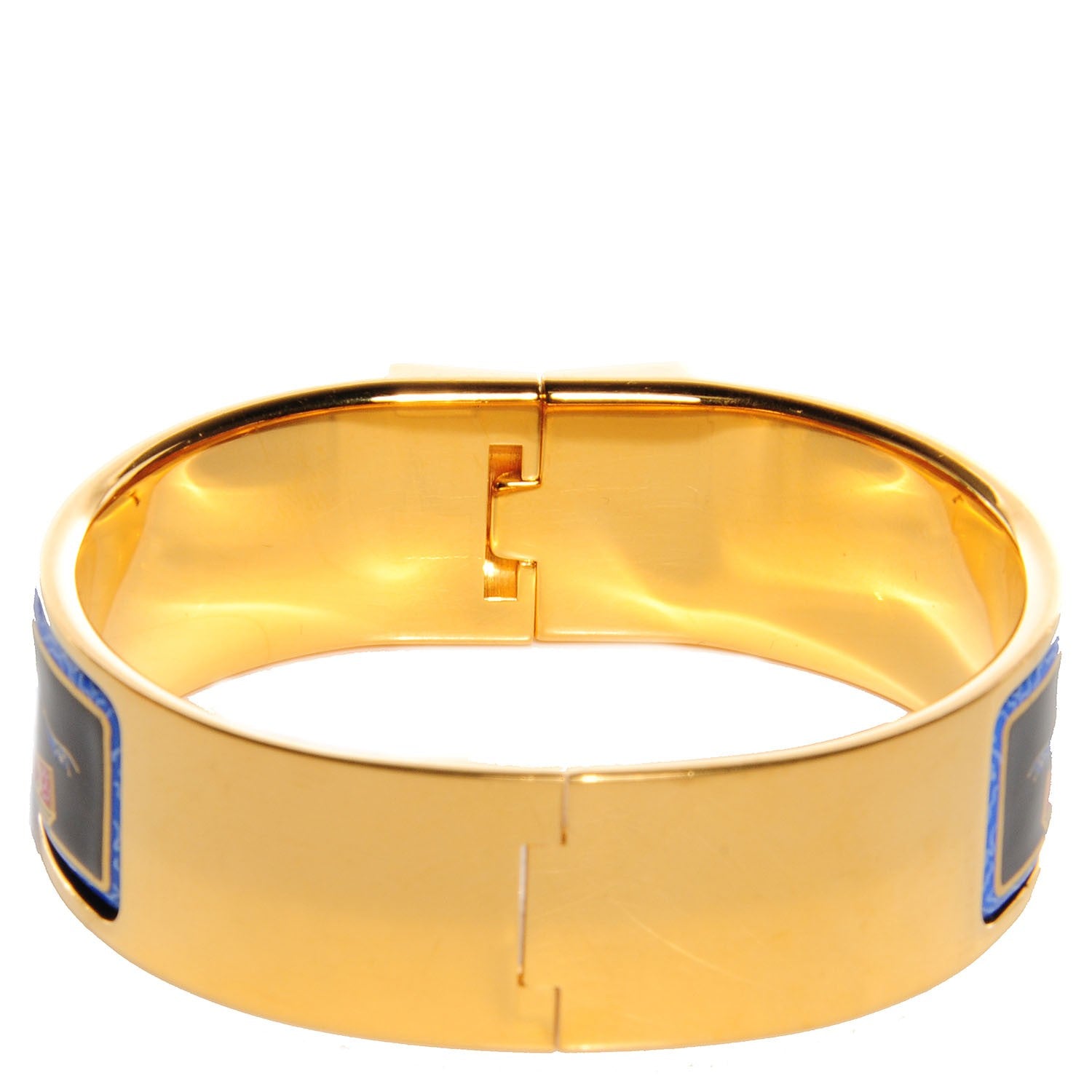 Hermes Enamel Printed Clic Clac Wide Bracelet GM 3 of 6