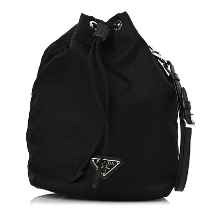 Prada Nylon Vela Drawstring Wristlet Pouch Black 1 of 11