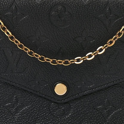 Louis Vuitton Empreinte Pochette Felicie Chain Wallet Black 7 of 11