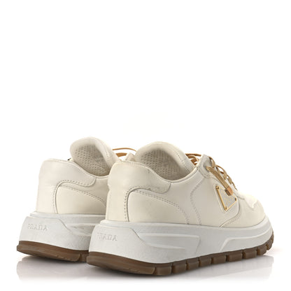 Prada Nappa Metal Triangle Logo Womens Prax 01 45mm Sneakers 36.5 Avorio 5 of 15