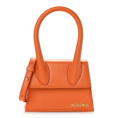 Jacquemus Smooth Calfskin Le Chiquito Moyen Orange 1 of 8