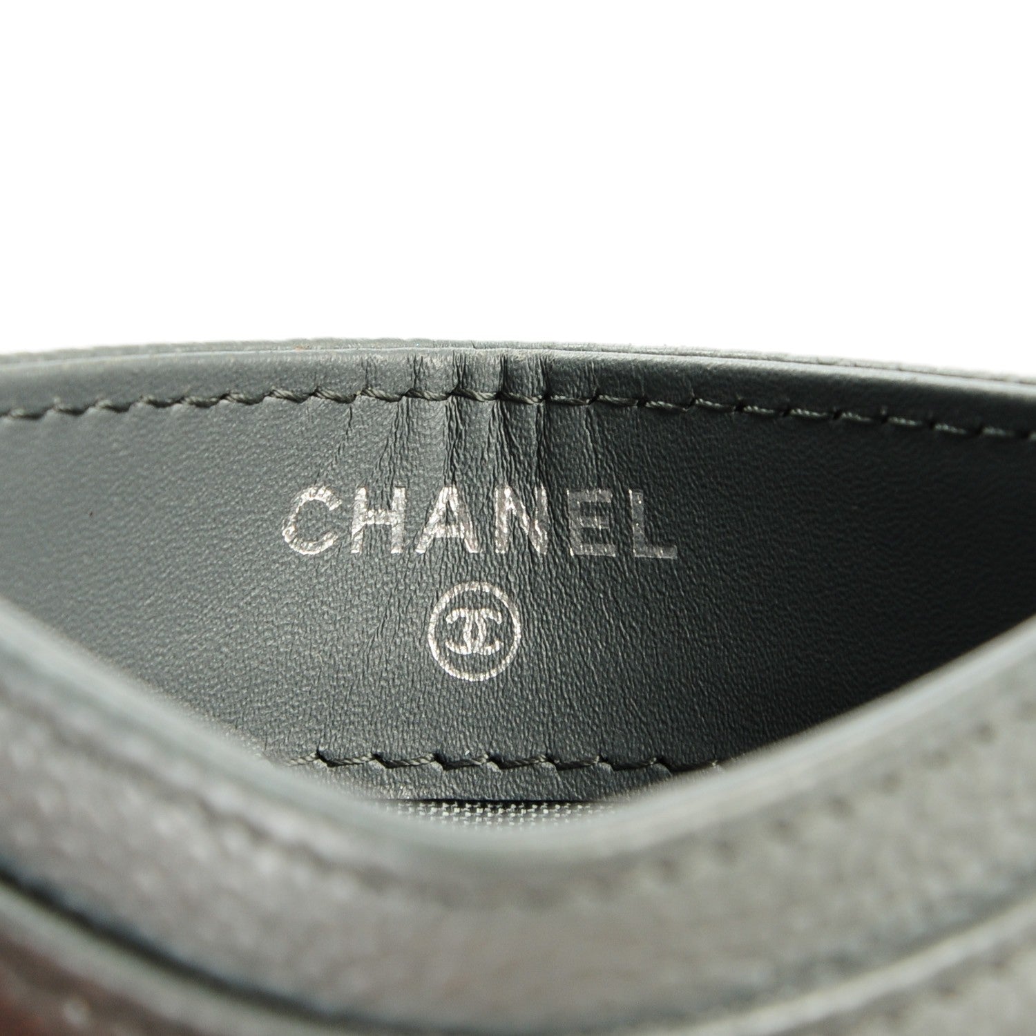 Chanel Caviar Timeless CC Card Holder Grey 6 of 8