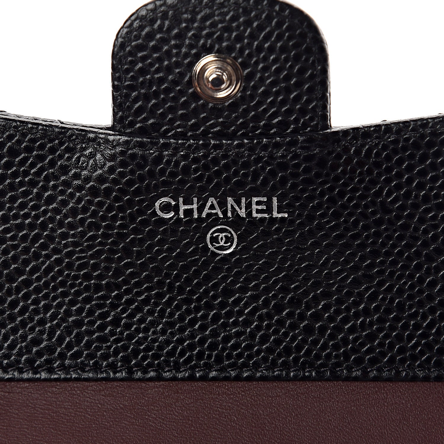 Chanel Caviar Quilted Compact Flap Wallet Black 5 of 8