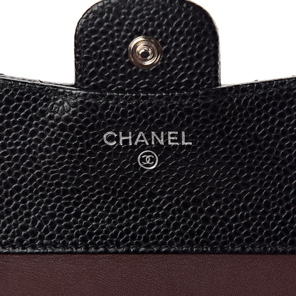 Chanel Caviar Quilted Compact Flap Wallet Black 5 of 8
