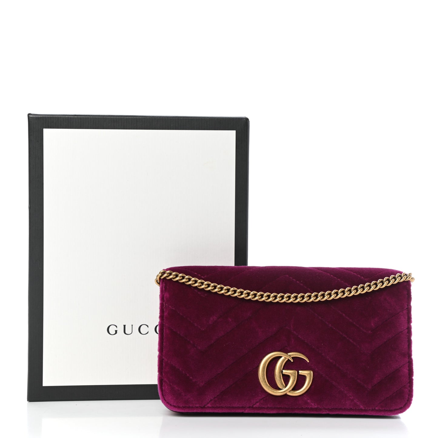 Velvet Matelasse GG Marmont Mini Bag Fuchsia Violet Cyclamen