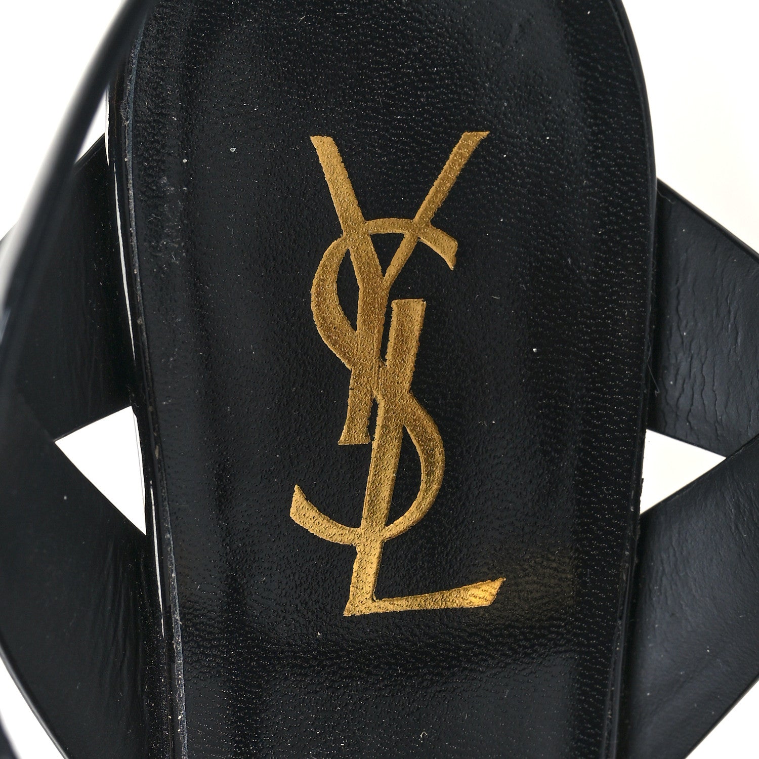 Saint Laurent Patent Tribute 75 Platform Sandals 40.5 Black 8 of 8