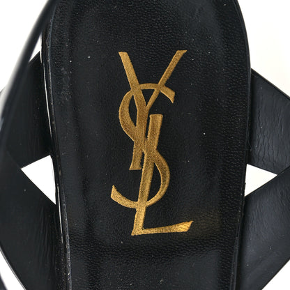 Saint Laurent Patent Tribute 75 Platform Sandals 40.5 Black 8 of 8
