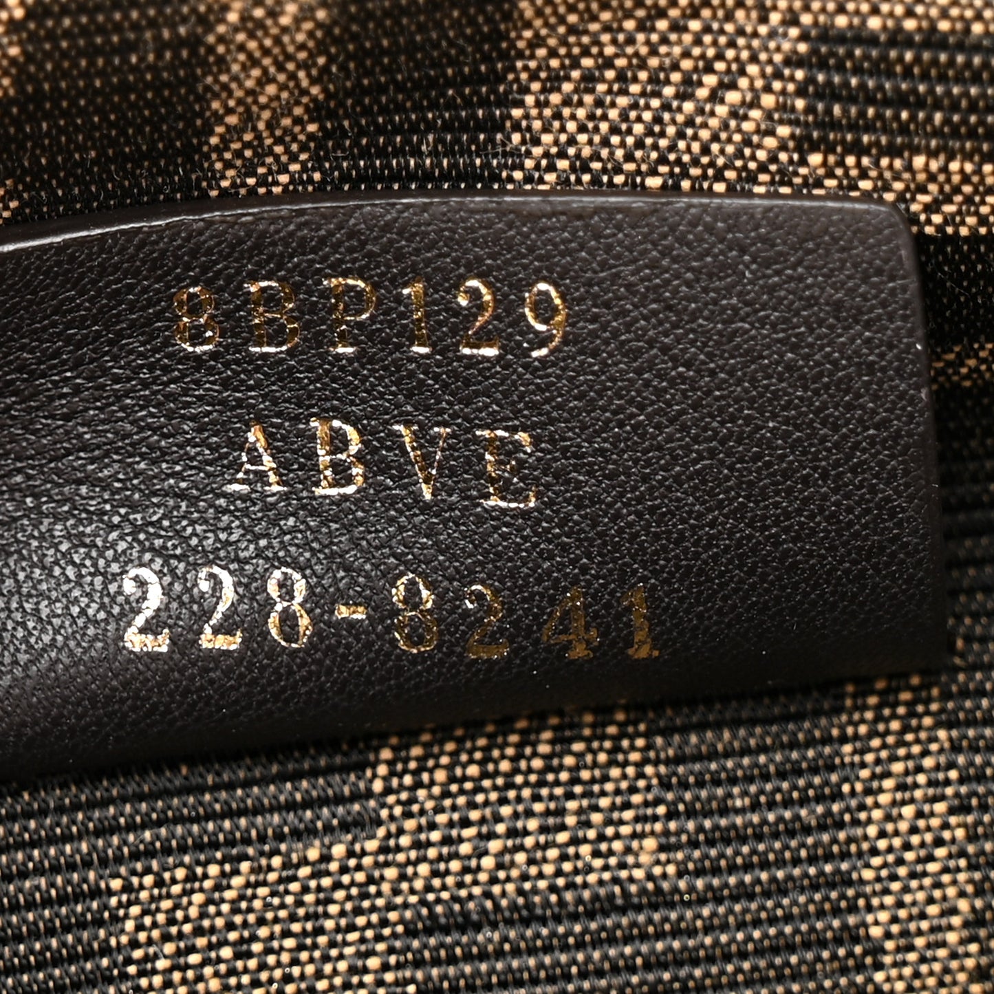 Shiny Nappa Small Fendi First Caramello