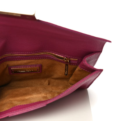 Jimmy Choo Calfskin Rivera Flap Clutch Pink 5 of 11