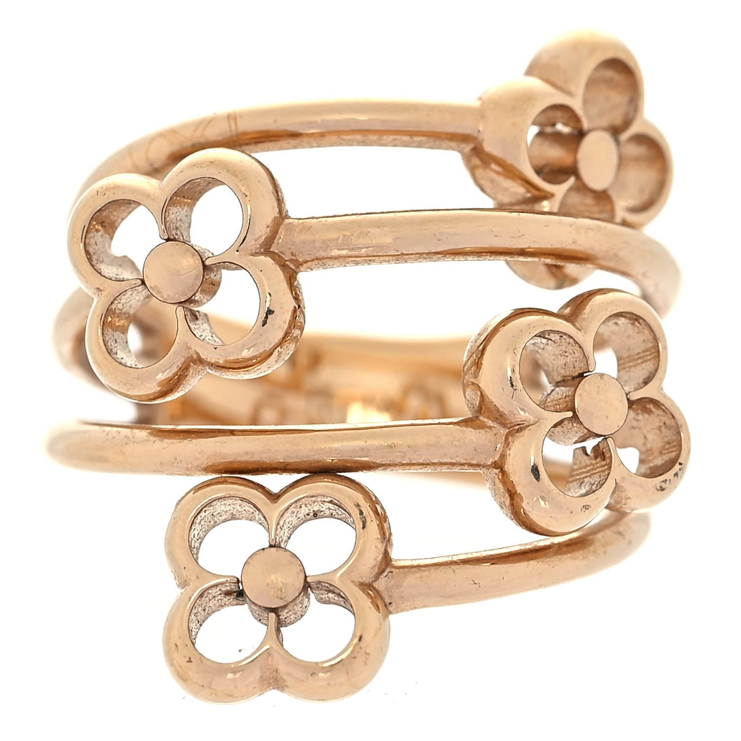Louis Vuitton Flower Full Ring M Gold 1 of 5