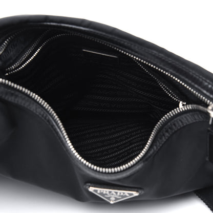 Prada Tessuto Nylon Calfskin Flat Messenger Bag Black 5 of 21