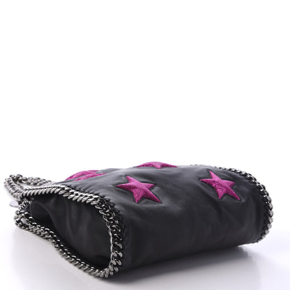 Stella McCartney Eco Alter Nappa Embossed Mini Star Falabella Tote Black Pink 4 of 10