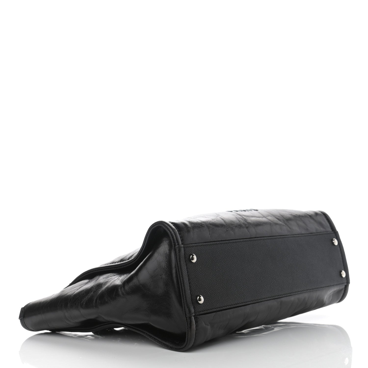 Chanel Glazed Calfskin Small Deauville Tote Black 4 of 11